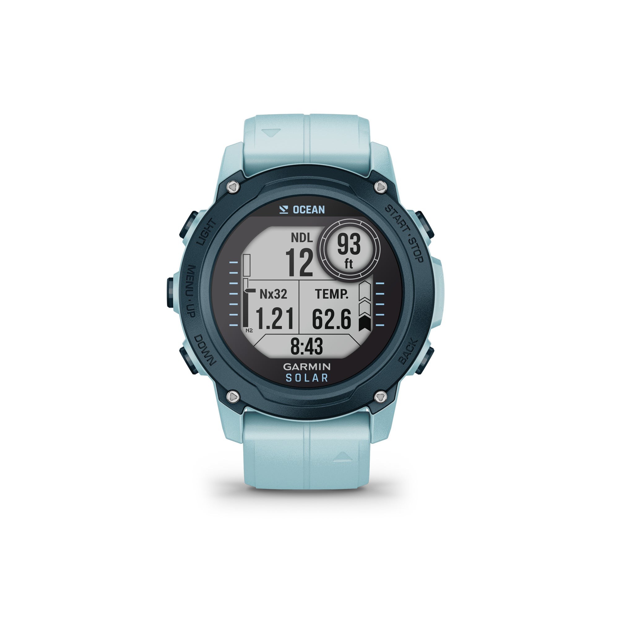 Descent G1 45.5mm Ocean Edition Solar Diving Smartwatch Azure