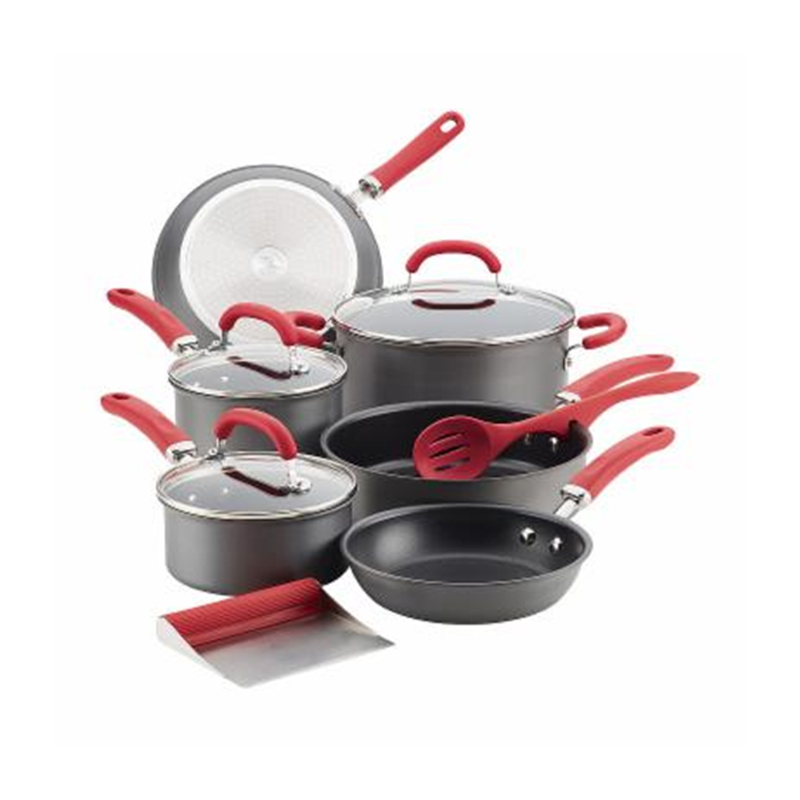 11 - Piece Cookware Set - (Red)