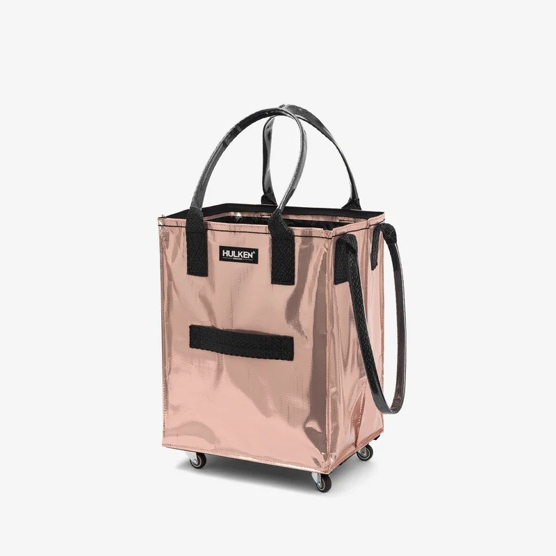 ROLLING TOTE BAG MEDIUM ROSE GOLD
