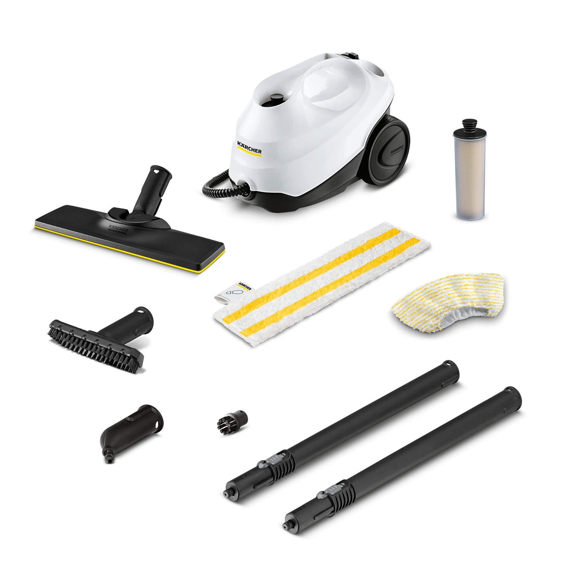 SC 3 Easyfix Steam Cleaner W/ Attachments White