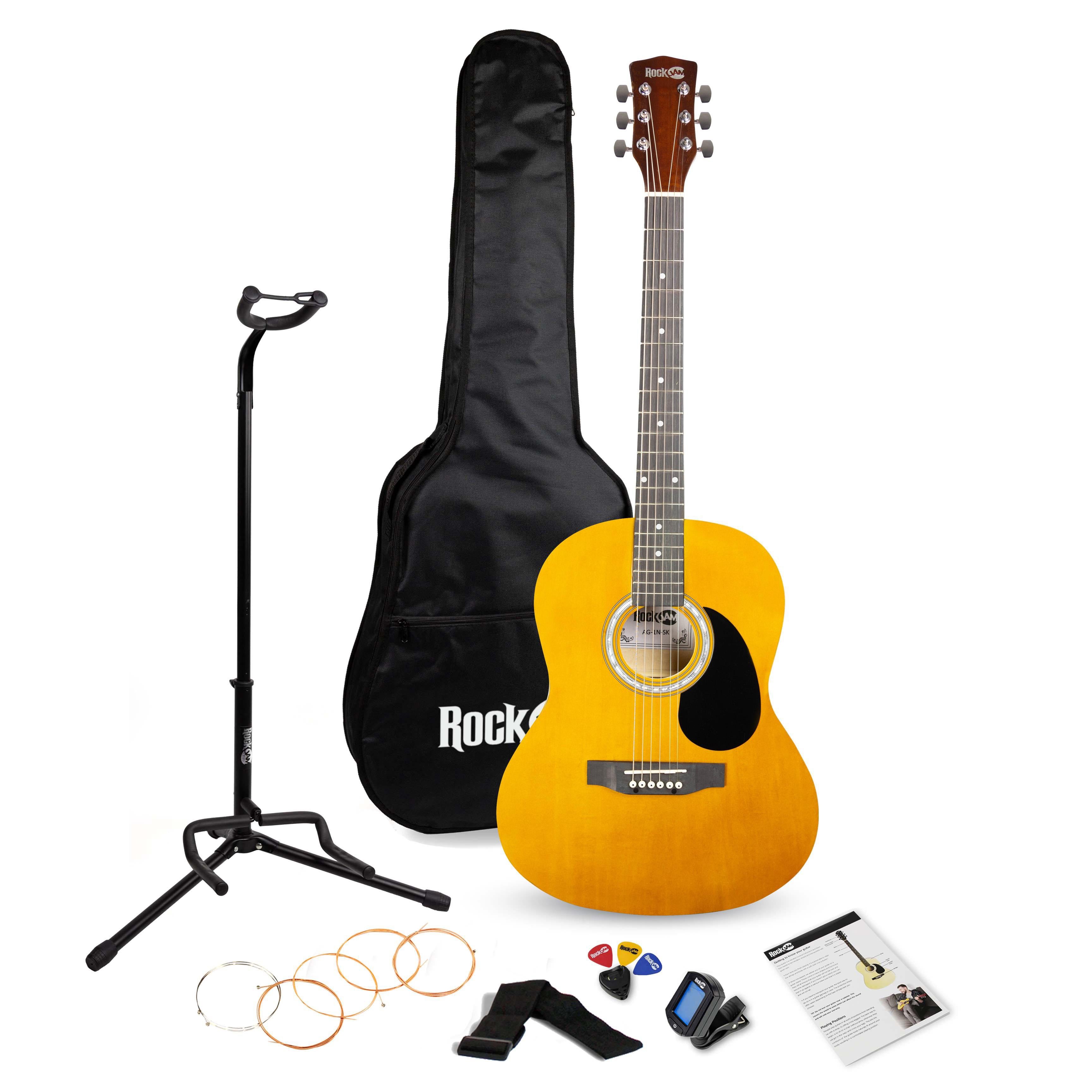 Acoustic Guitar Kit - Guitar/Stand/Tuner/Bag Natural