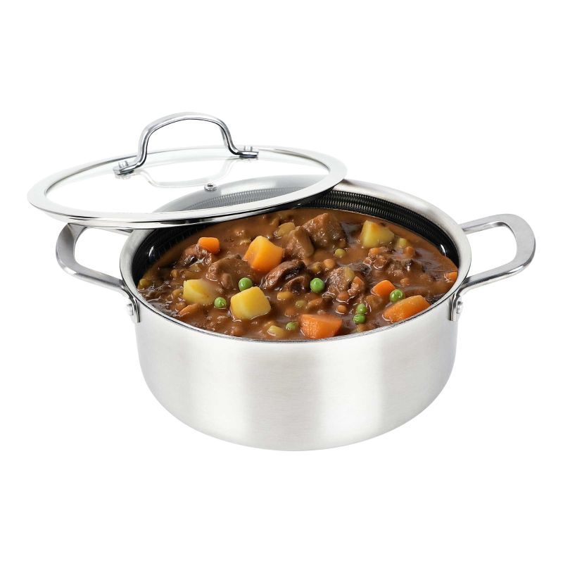 5-QT Dutch Oven w/Glass Lid - SS