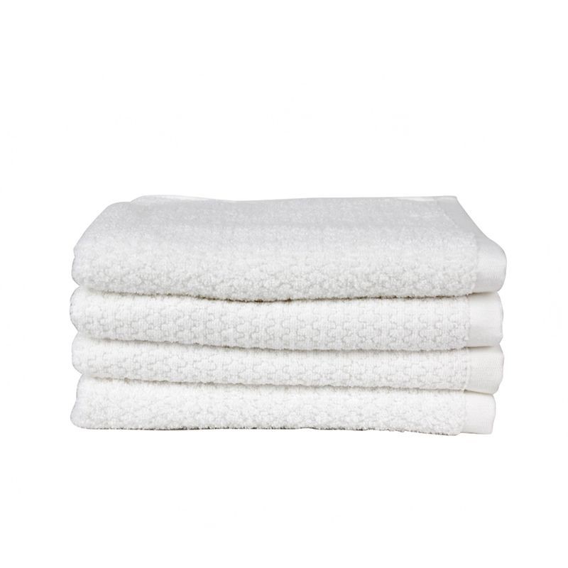 Signature 4Pcs Set Hand Towel - (White)