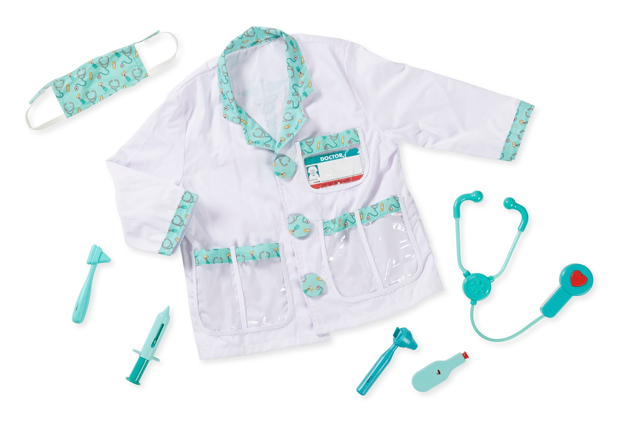 Doctor Role Play Costume Set Ages 3-8 Years
