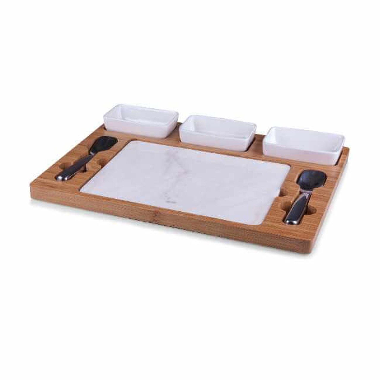 Parlor Ice Cream Mixing Set - (Bamboo & Marble)