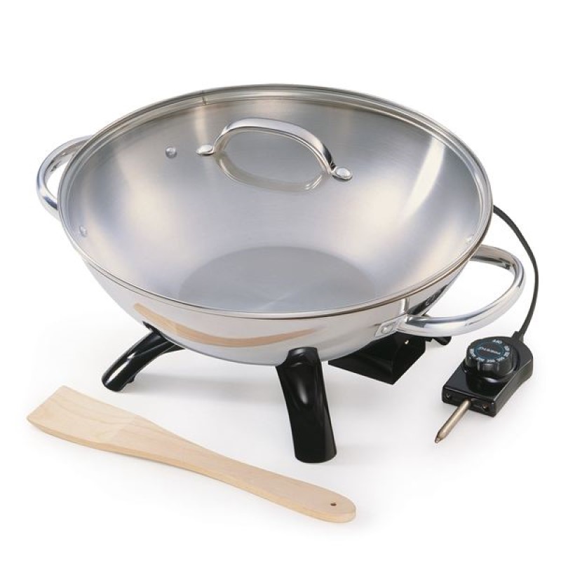 Electric Wok - (Stainless Steel)