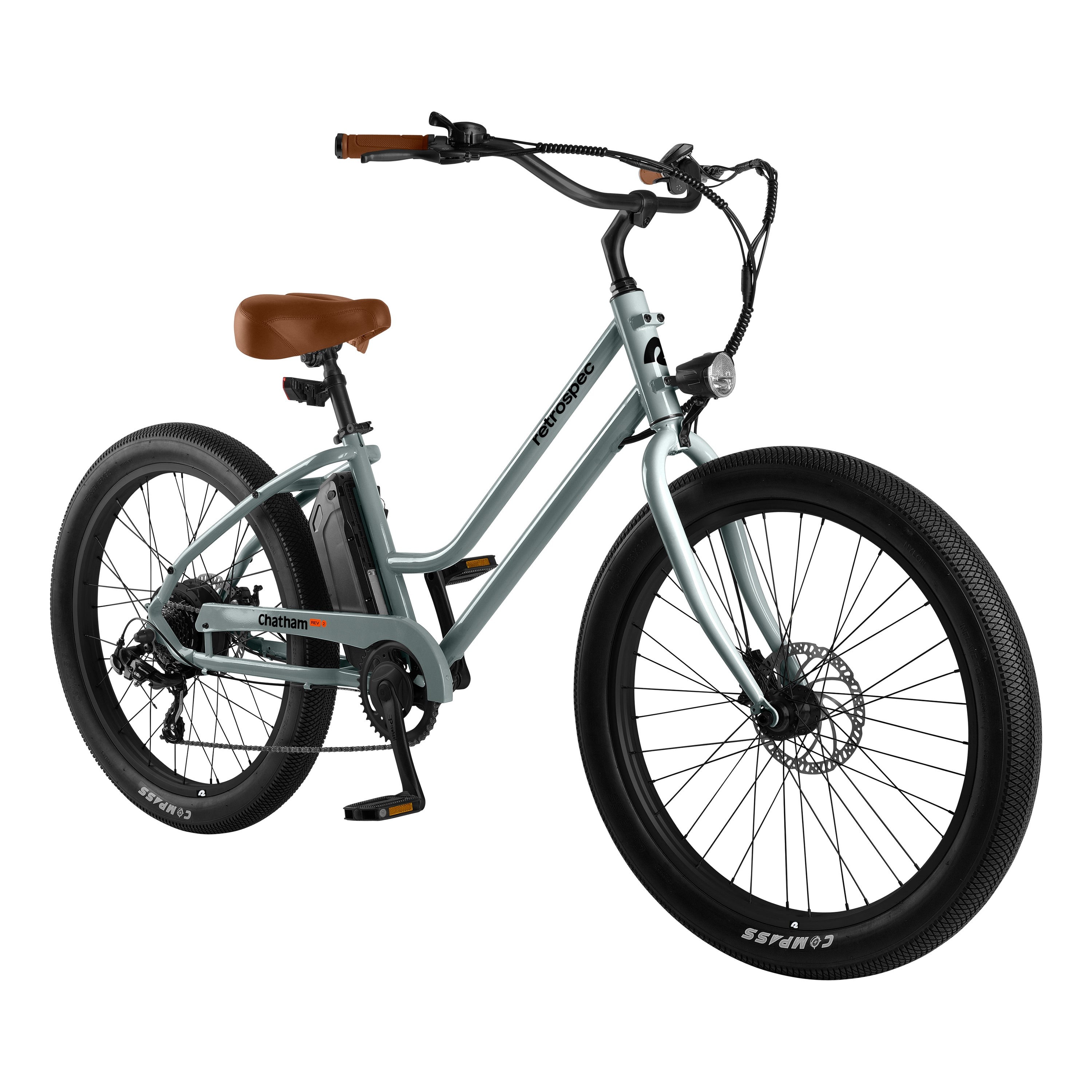 Chatham Rev 2 Beach Cruiser Electric Bike - 17" Frame Anchor Gray