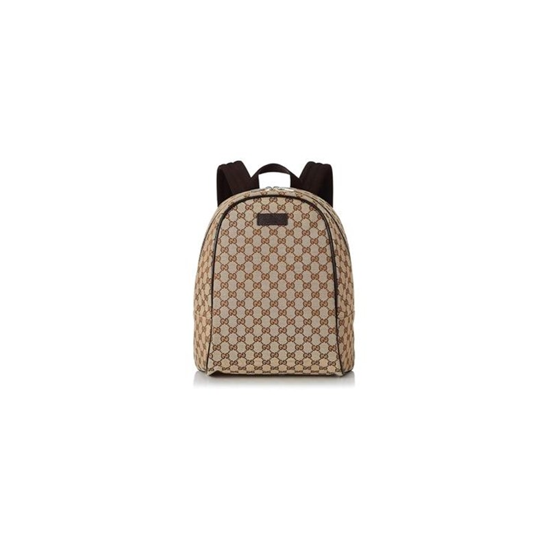 GG Logo Backpack, Tan/Brown