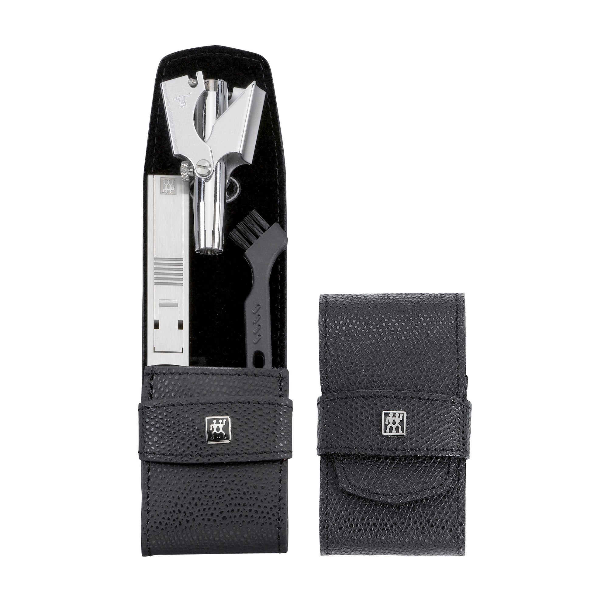 Twinox 4pc Grooming Set w/ Leather Case