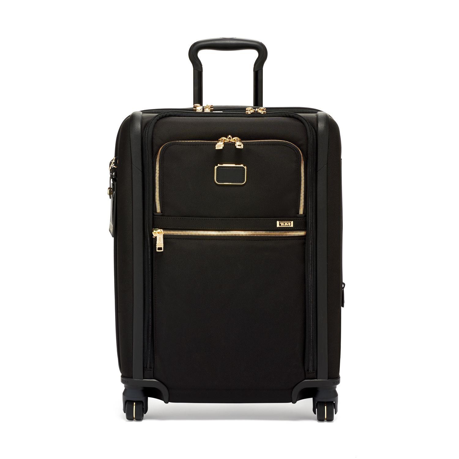 Tumi  Alpha 3 Continental Dual Access 4 Wheeled Carry-On - Black/Gold