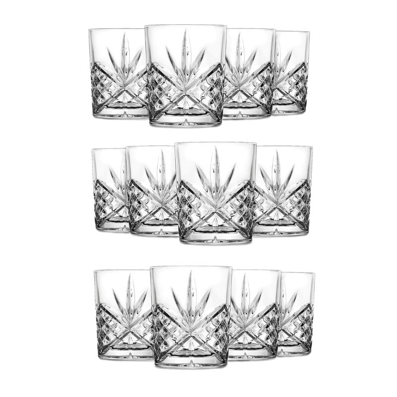 Dublin Crystal Set of 12 Double Old-Fashioned Glasses
