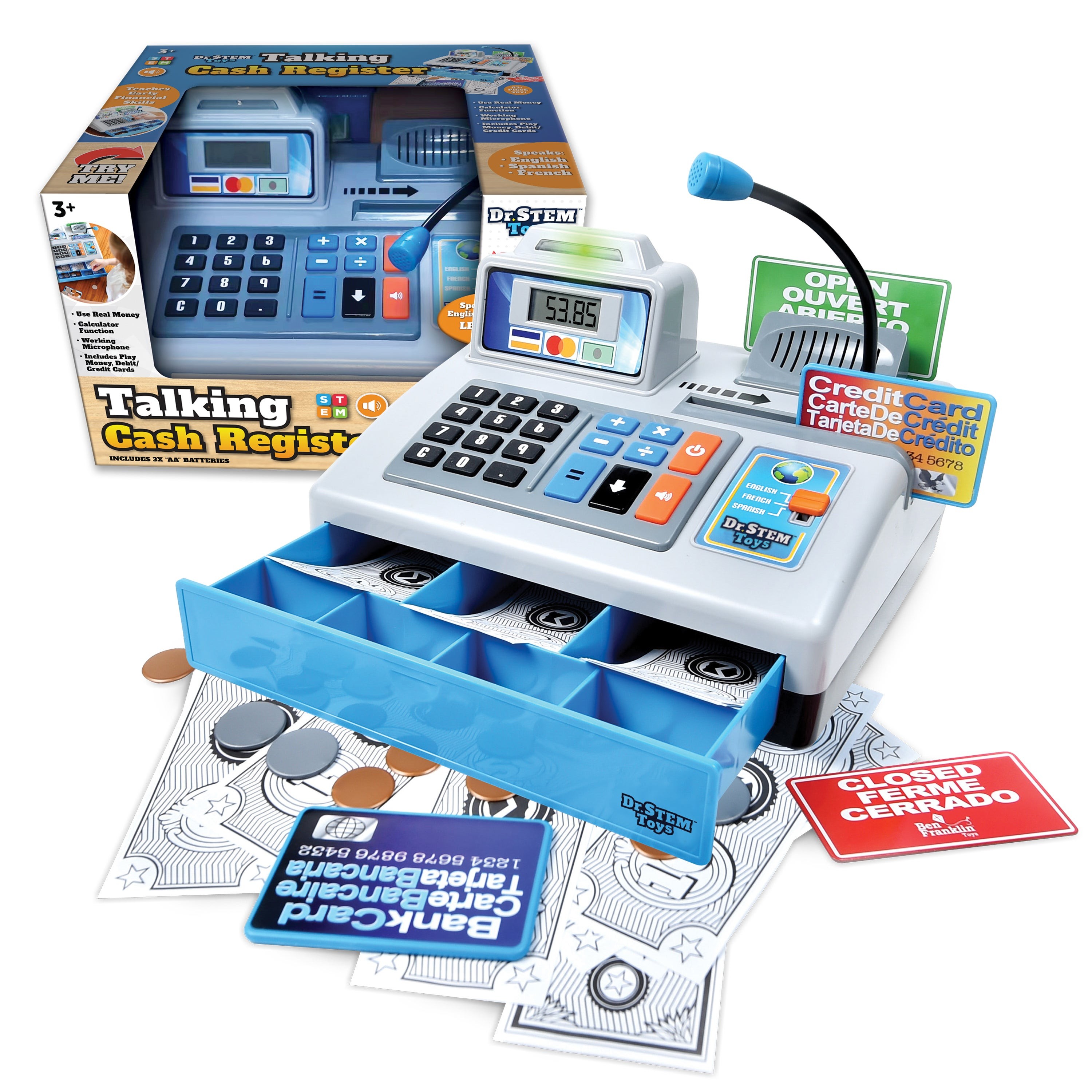 Multi-Language Talking Cash Register Playset Ages 3+ Years