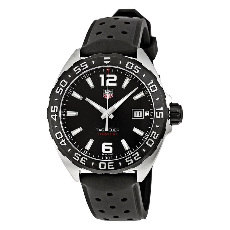 Formula 1 Mens Watch - (Black Dial Black Rubber)