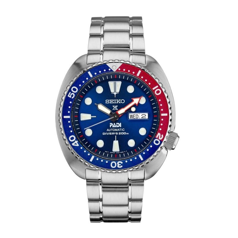 Mens Prospex Automatic PADI Special Edition Stainless Steel Watch - (Blue Dial)
