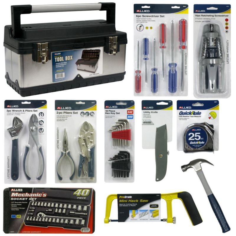 Tool Box with Accessories Package