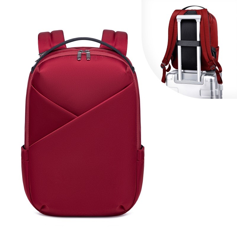 16" Laptop Origami Daily Backpack - Unisex (Crimson)