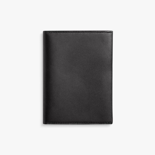 Shinola Passport Wallet Black Vachetta Leather Black