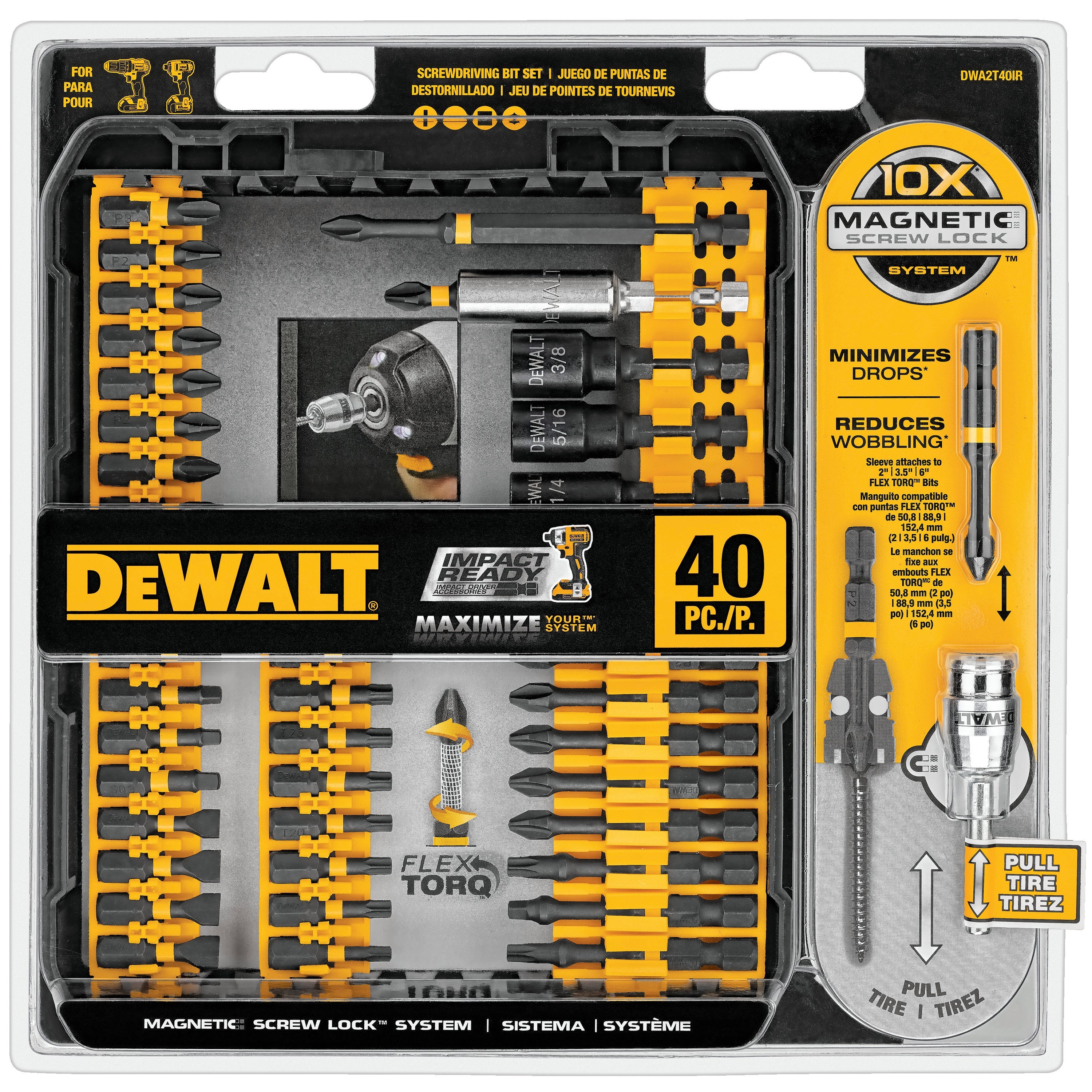 40pc Impact Ready Screwdriving Bit Set