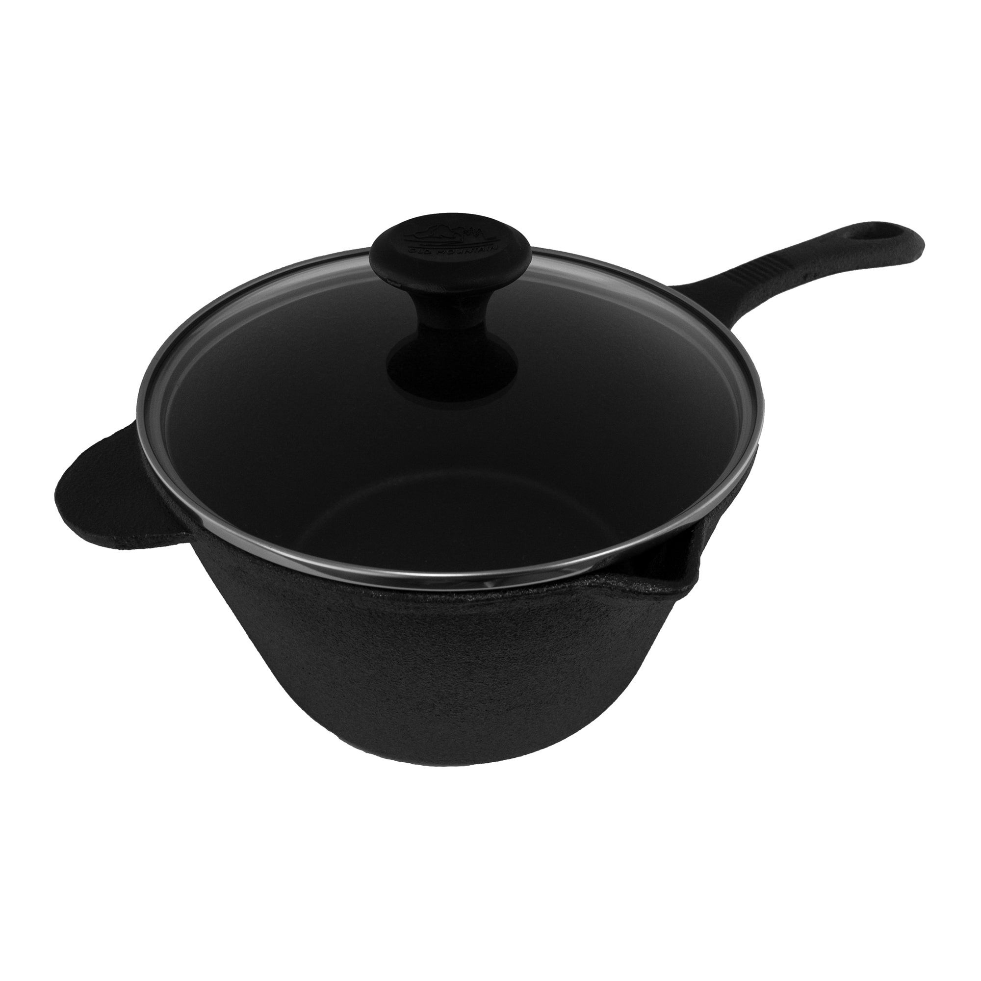 3qt Pre-Seasoned Cast Iron Saucepan w/ Lid