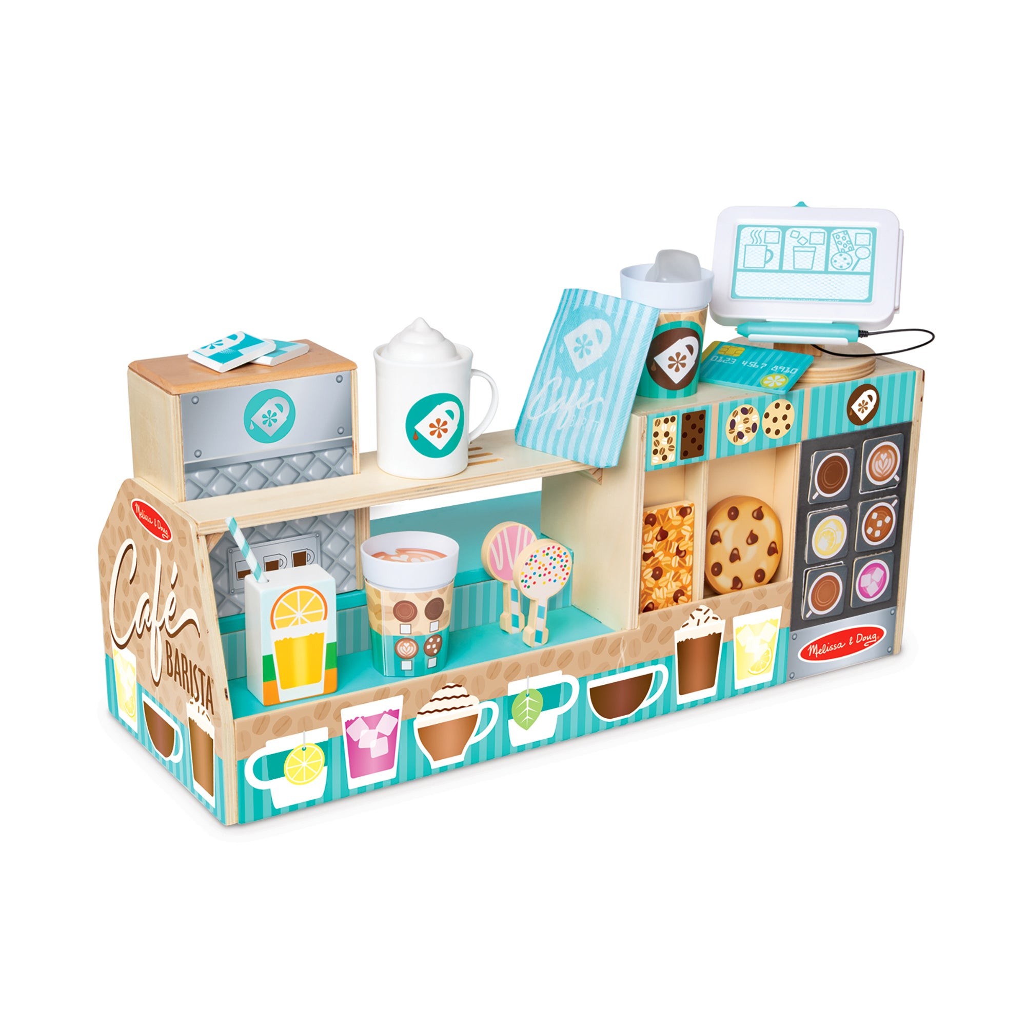 Wooden Cafe Barista Coffee Shop Set Ages 3+ Years