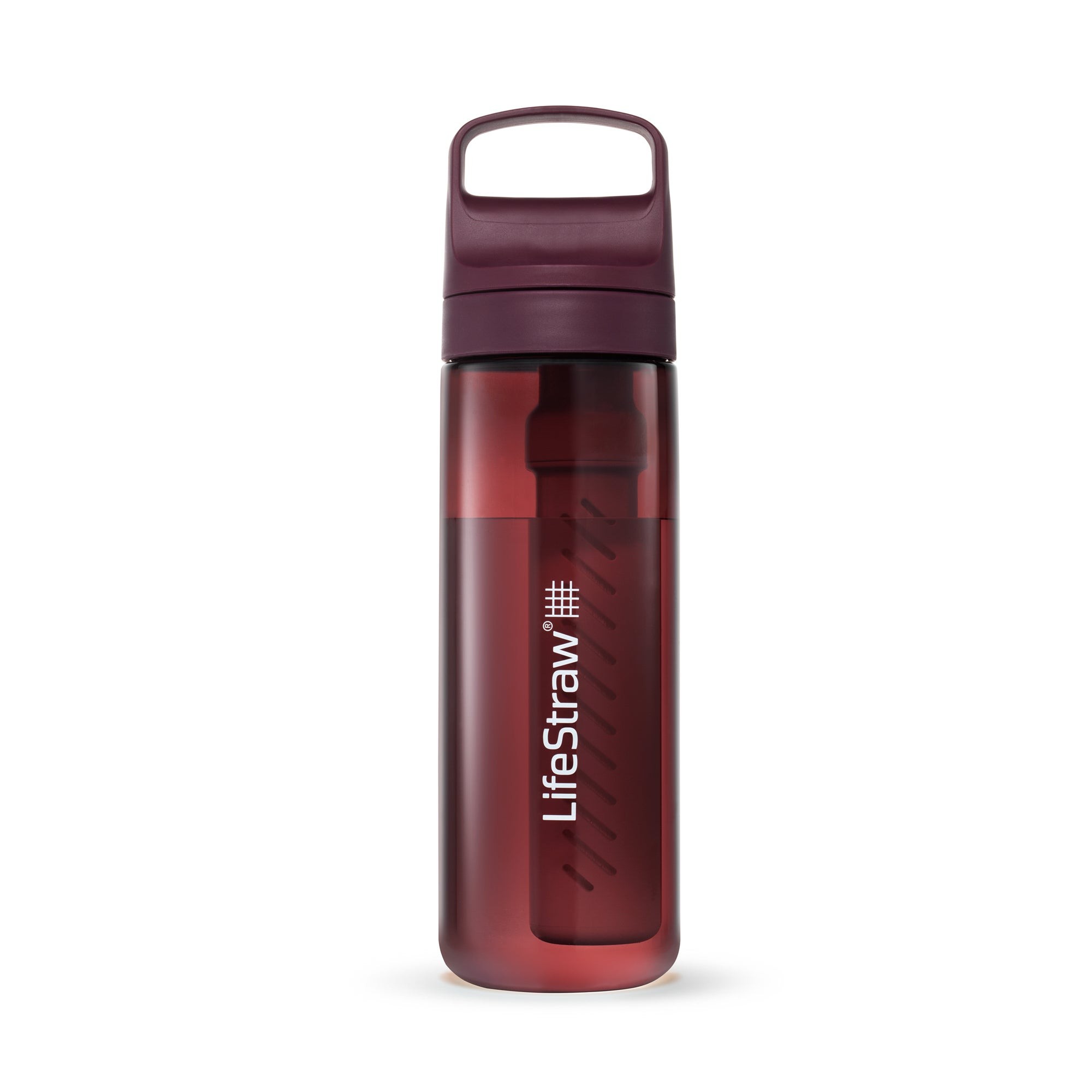 Lifestraw Go 22oz Filtered Water Bottle Merlot Me Away