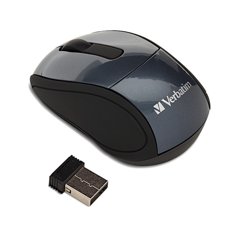 Wireless Mini Travel Optical Mouse - Graphite