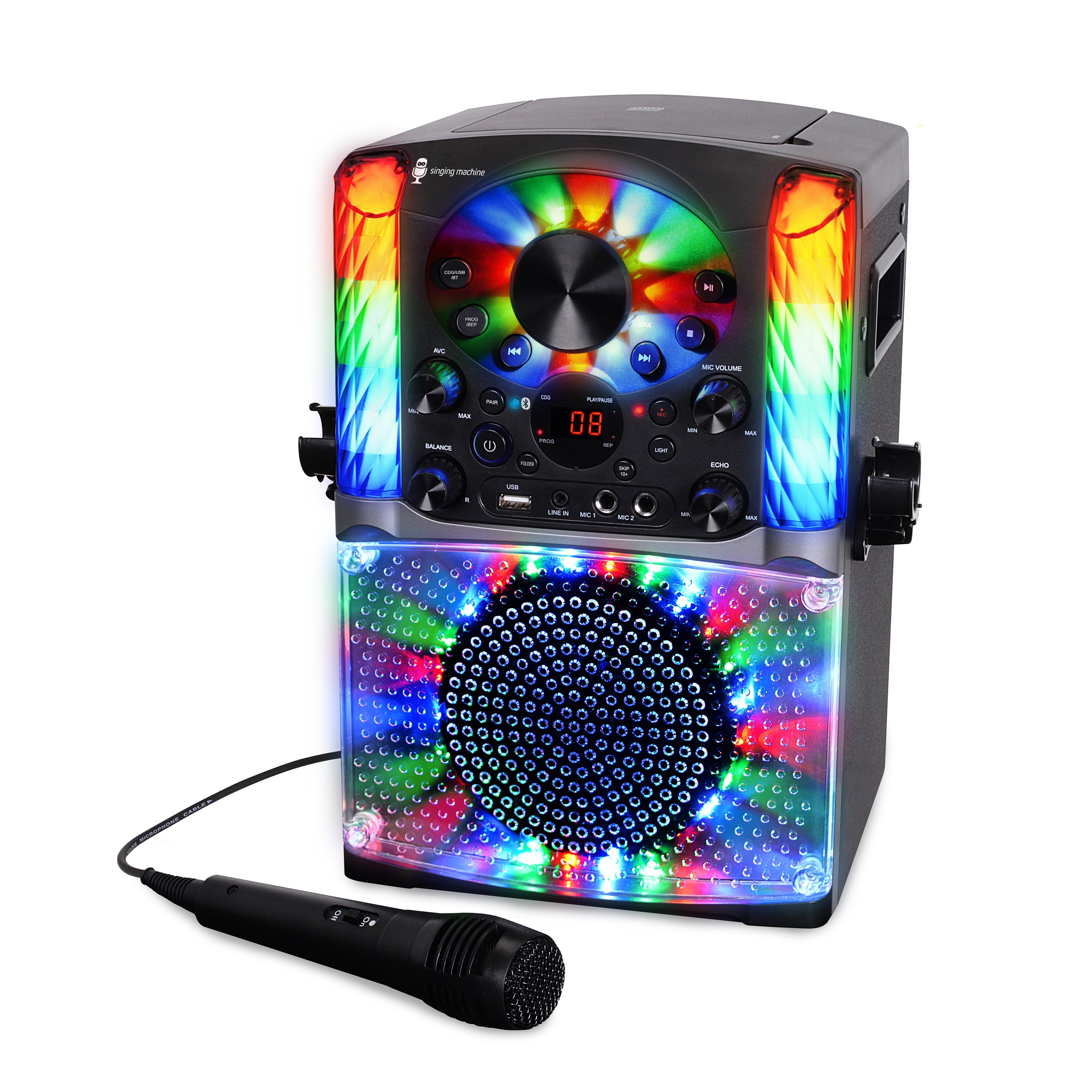 Bluetooth Karaoke System with CDG Black