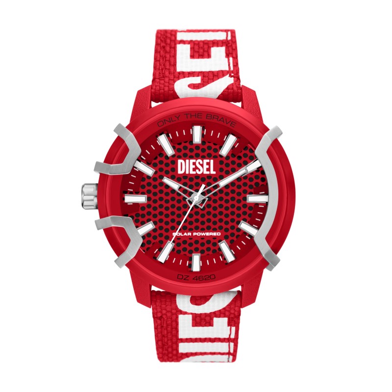 Griffed Three-Hand Solar-Powered Red rPET Watch