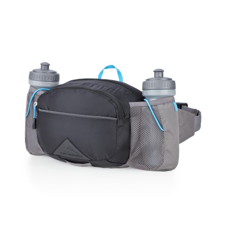 HydraHike Waist Pack with Bottles - (Black/Slate/Pool)