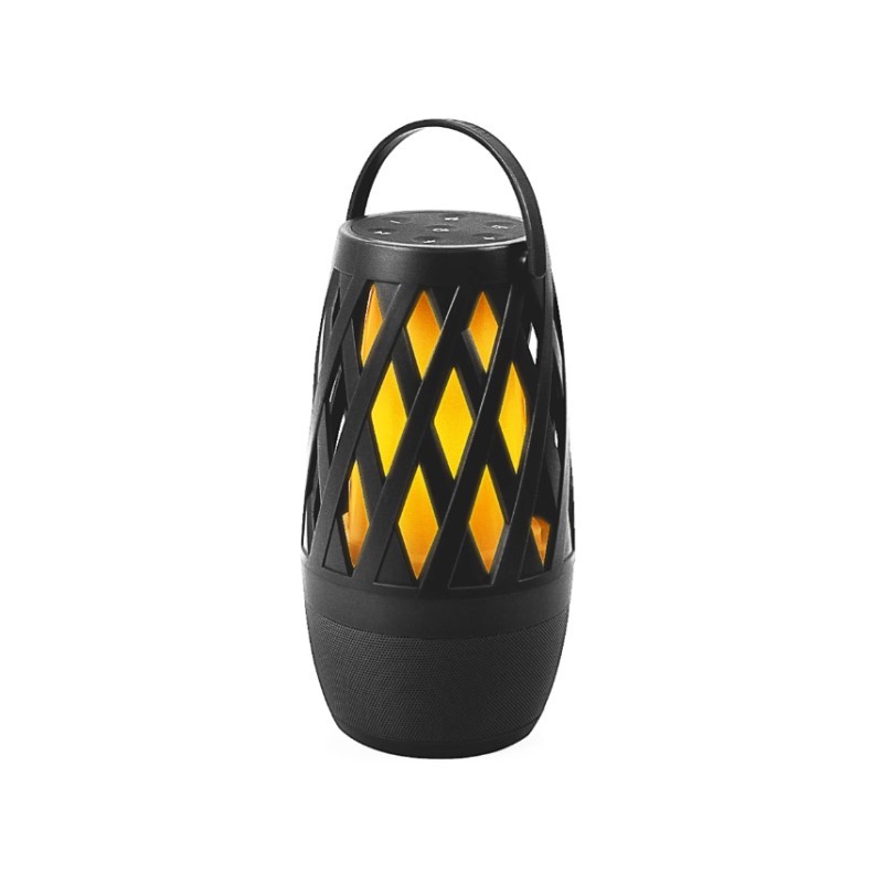 TikiTunes Pro Portable Bluetooth Speaker with LED Flame Light