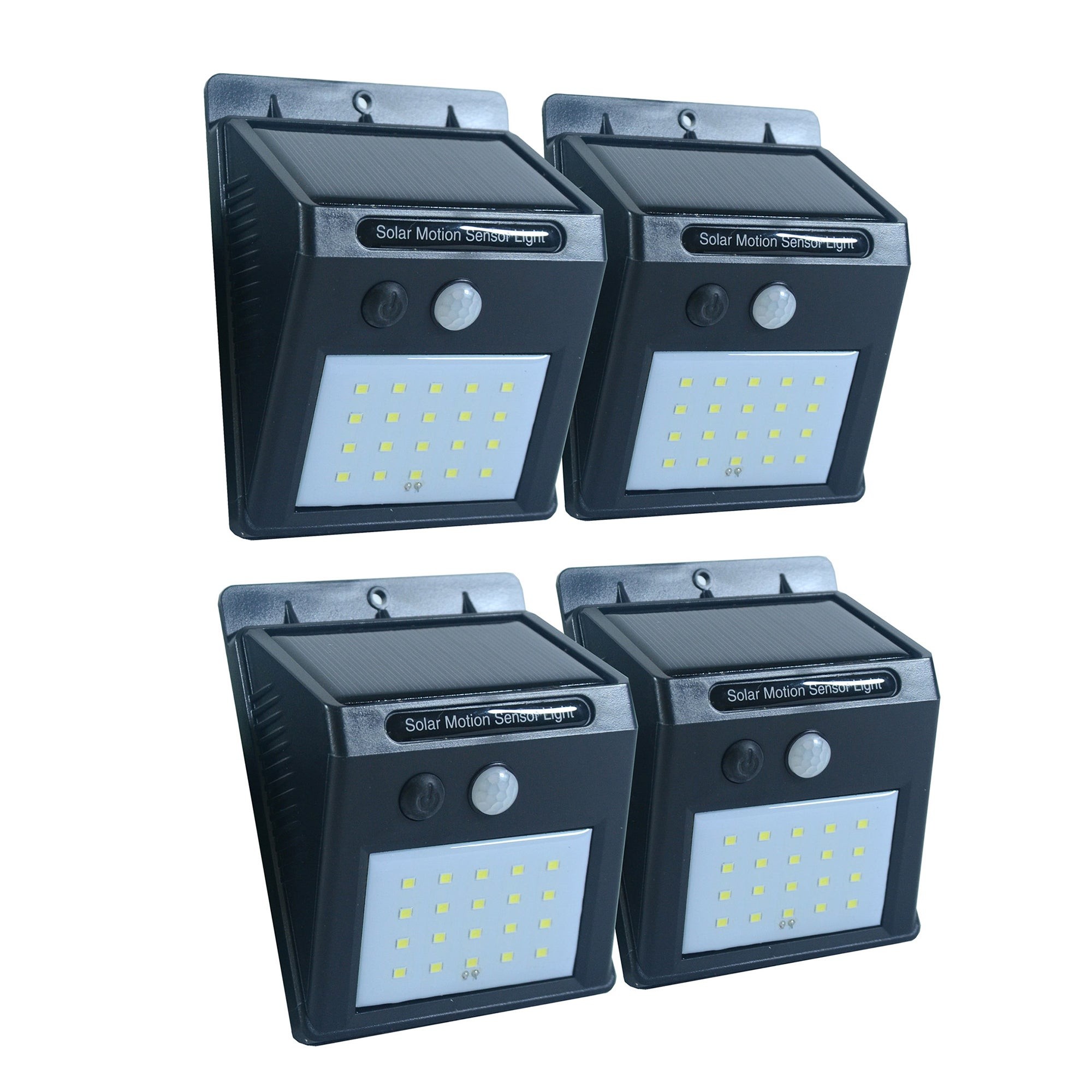 4 Pack Solar Motion Activated Wall Light