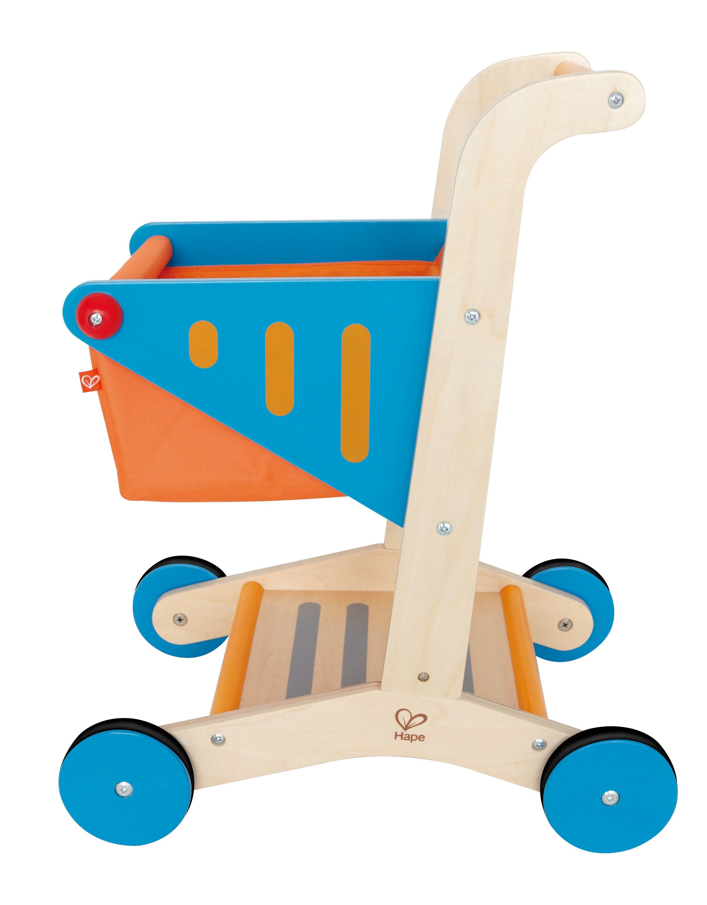 Kid's Wooden Shopping Cart, Ages 3+ Years