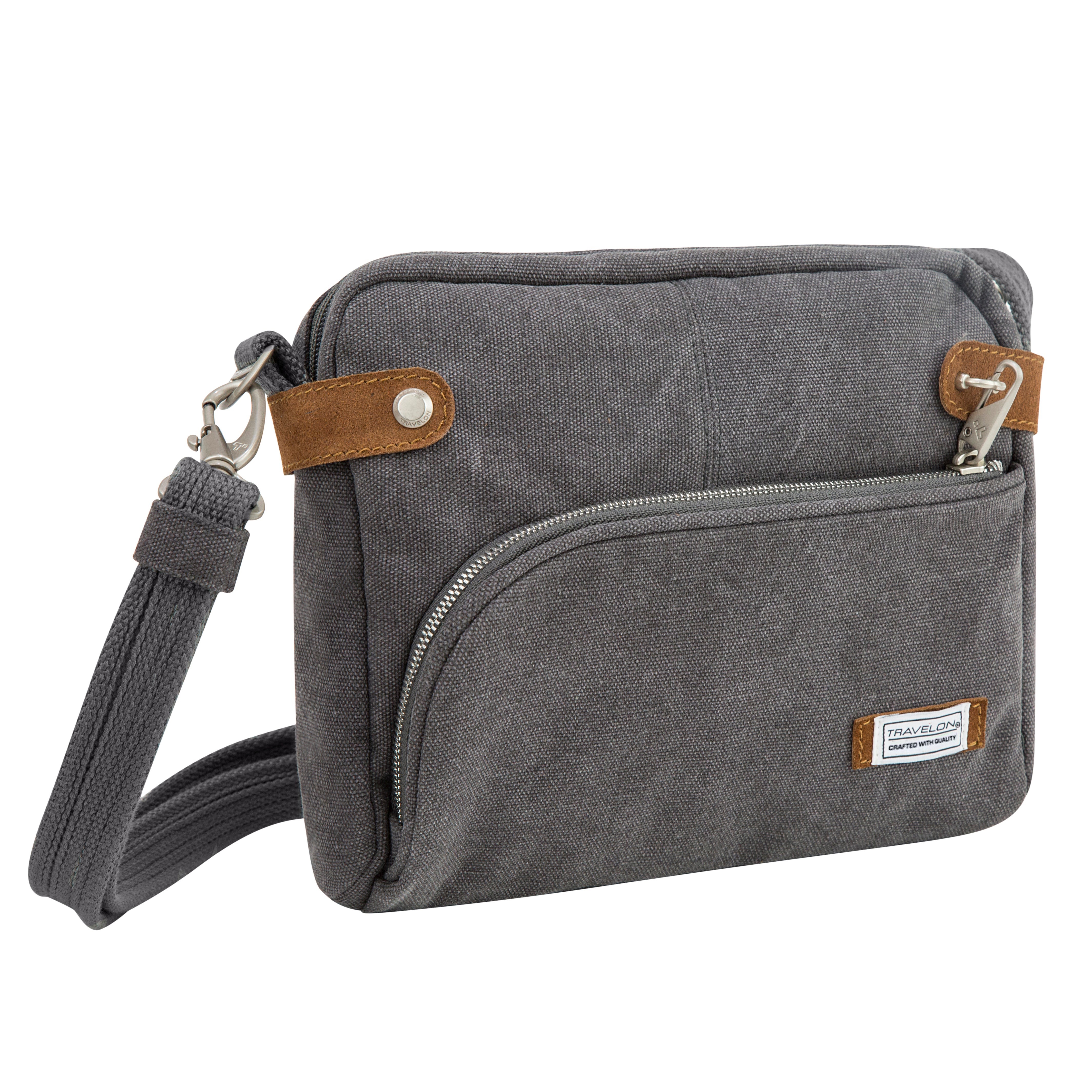 Anti-Theft Heritage Crossbody Bag Pewter