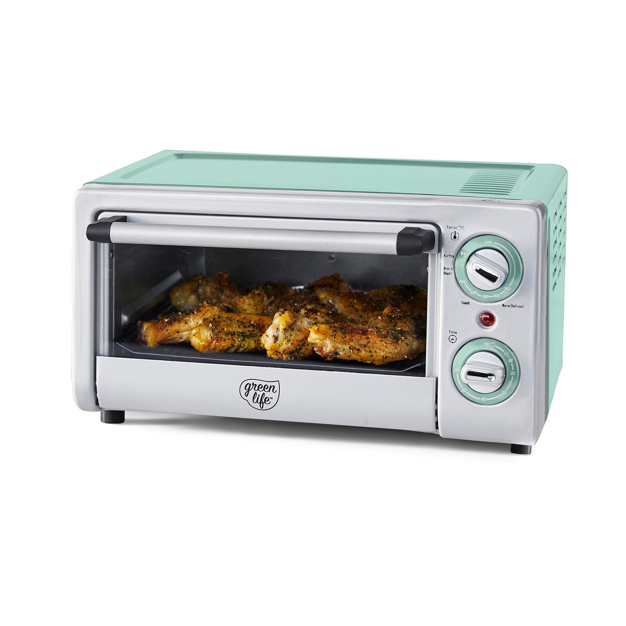 Compact Air Fryer Oven Turquoise