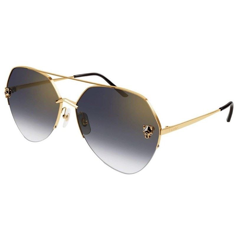 Womens Panthere Sunglasses - Gold