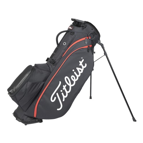 Titleist Players 5 Stand Bag Black/Black/Red