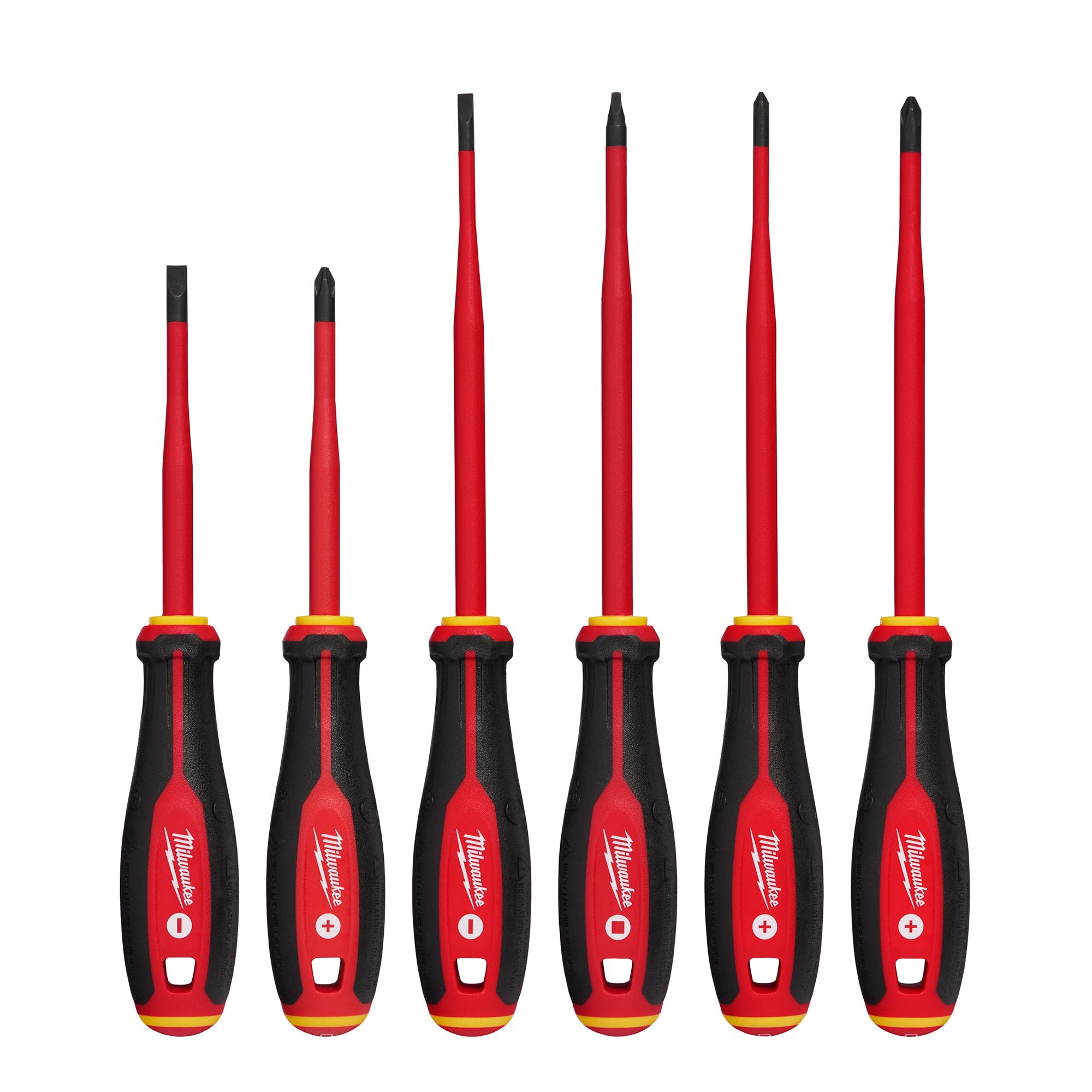 6pc 1000V Insulated Slim Tip Screwdriver Set