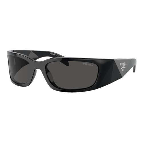 Prada Symbole Sunglasses Black/Dark Grey, Size 60 frame Black/Dark Grey