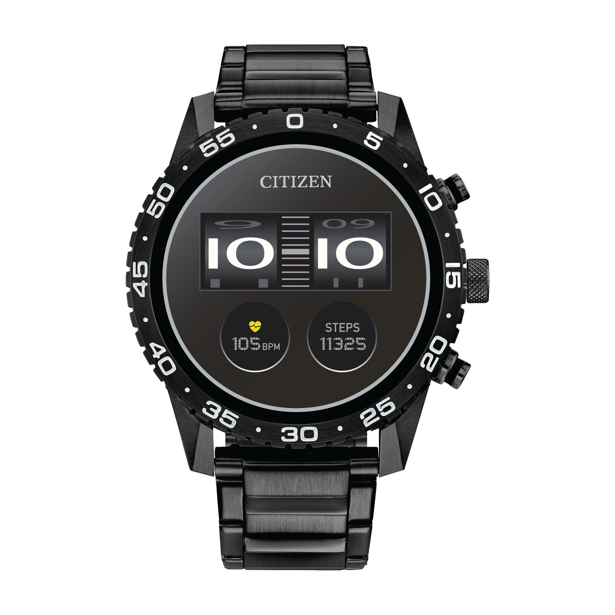 CZ Smart Sport YouQ Black IP Stainless Steel Smartwatch