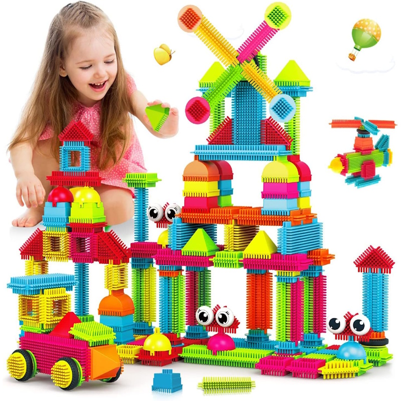 144pc Bristle 3D STEM Building Block Set