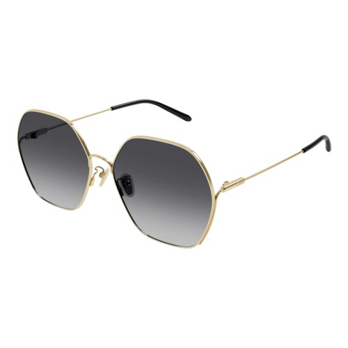 Chloe Womens CH0169SA Sunglasses Gold/Grey Gradient, Size 61 frame Gold/Grey Gradient