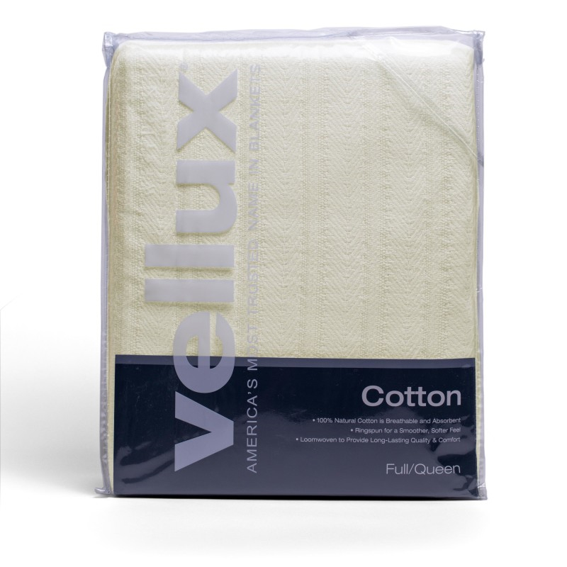 Cotton Woven Full/Queen Blanket - (Ecru)