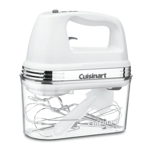 Cuisinart Power Advantage Plus 9-Speed Hand Mixer with Storage Case, White