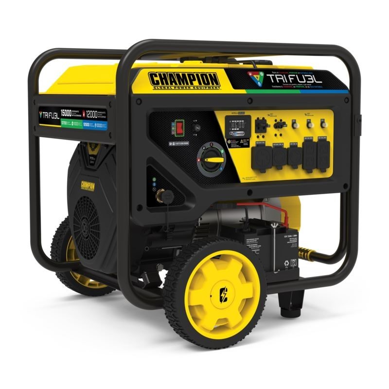 12,000 Watt Tri-Guel Generator w/Electric Start