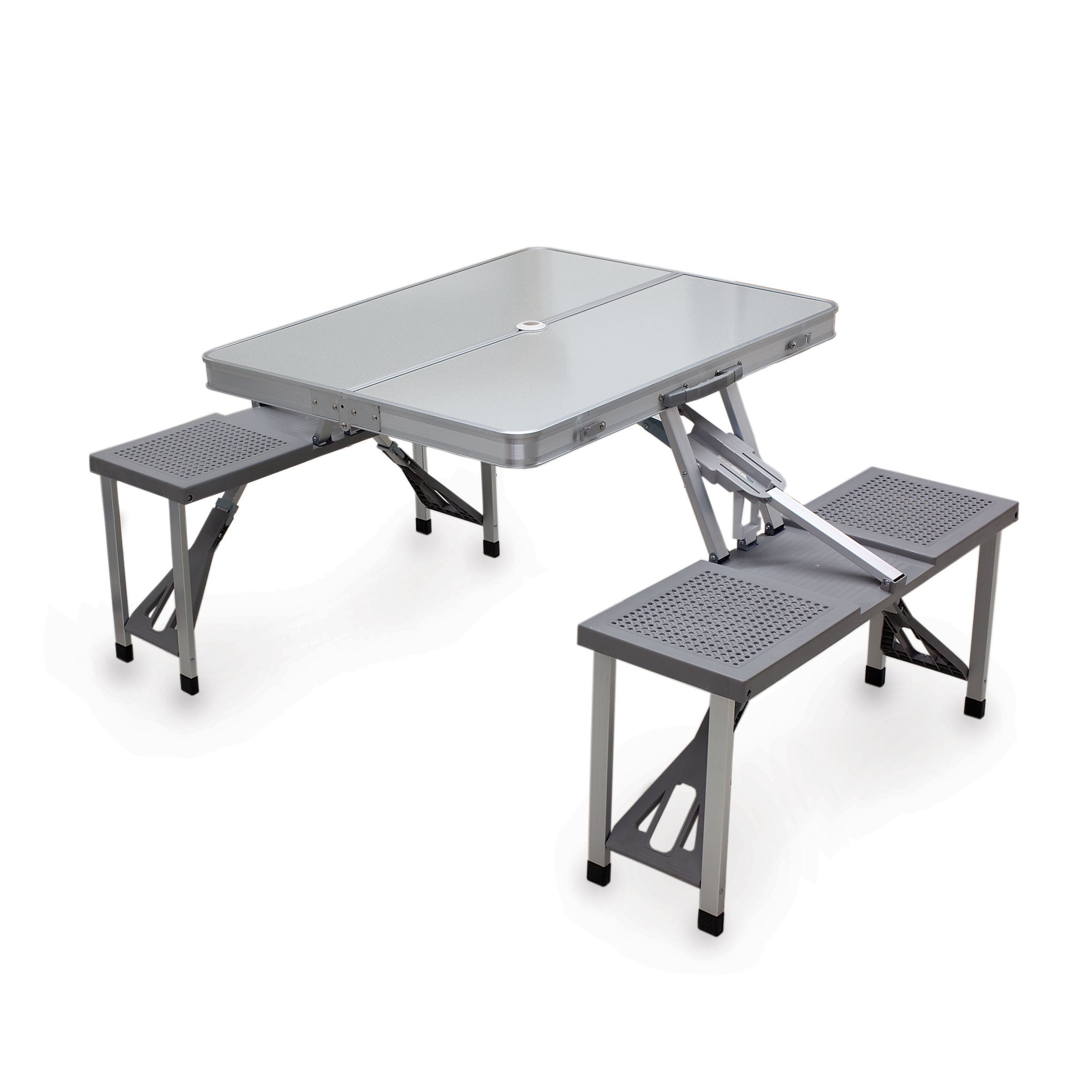 Aluminum Folding Picnic Table w/ Seats