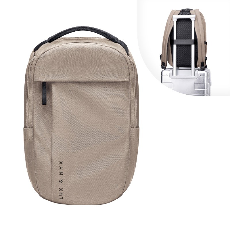 Multi-compartment  16" Laptop Purpose Backpack (Light Beige)