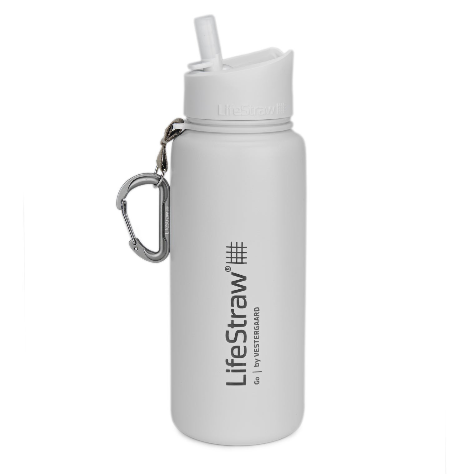 LifeStraw Go Stainless Steel Water Filter Bottle White