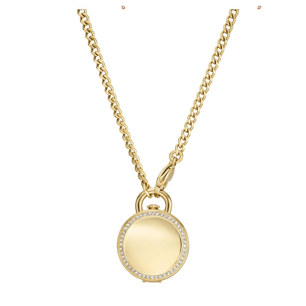 Jacqueline Three-Hand Gold-Tone Stainless Steel Watch Locket