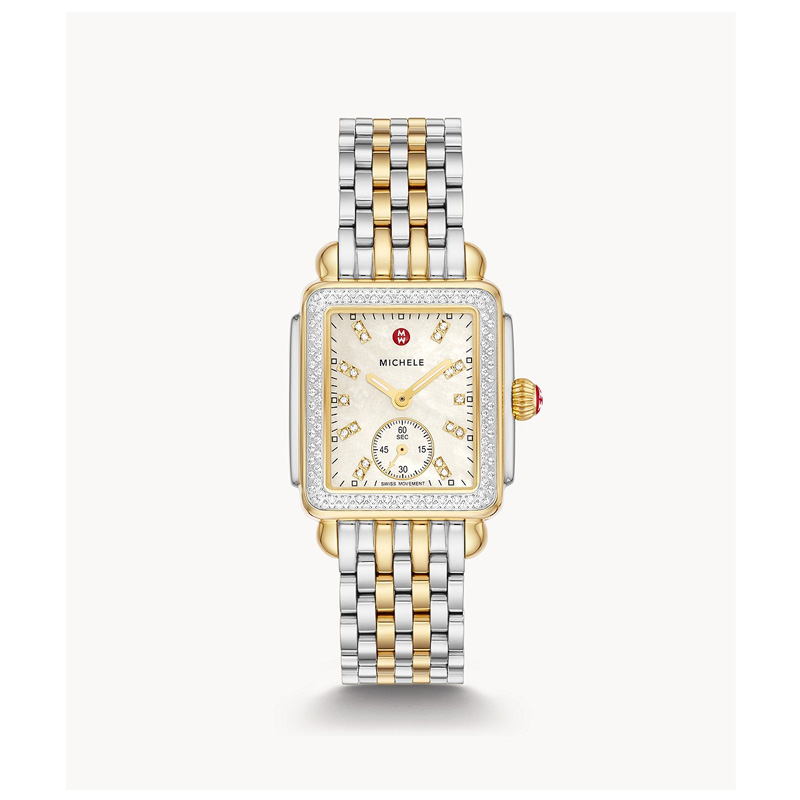 Deco Mid Two-Tone Diamond Stainless Steel Watch