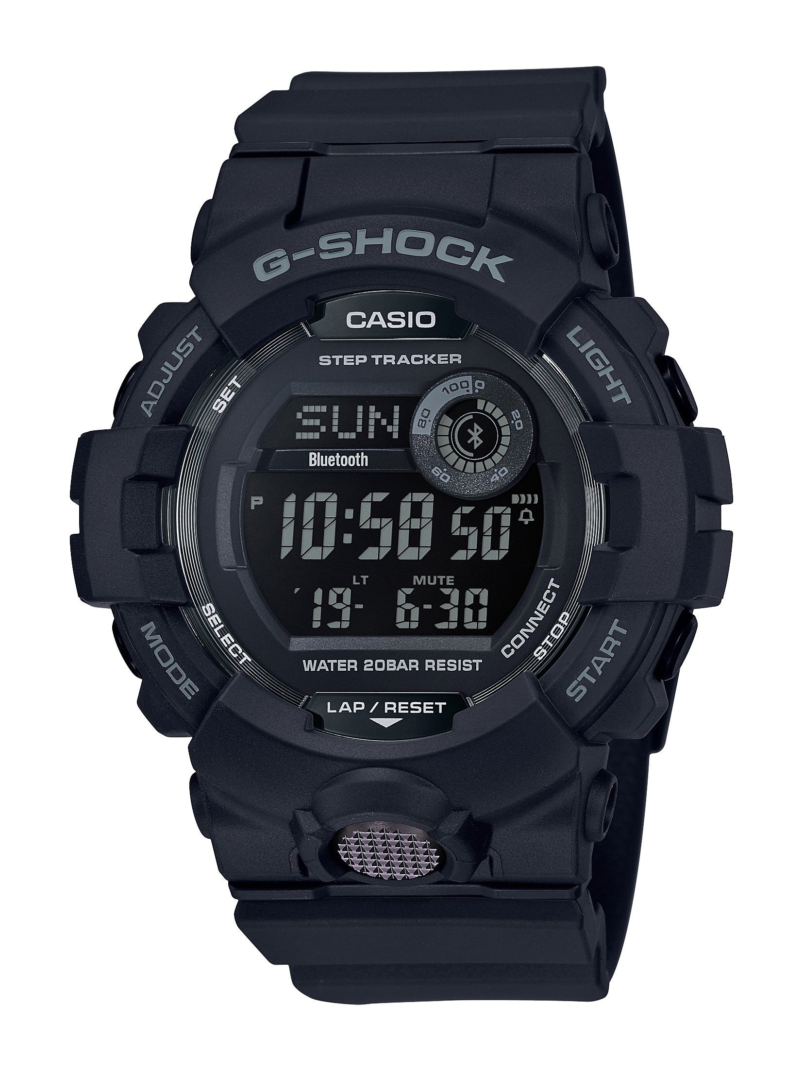 Mens G-Shock Steptracker Bluetooth Digital Watch Black